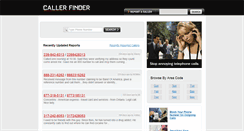 Desktop Screenshot of callerfinder.com