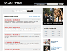 Tablet Screenshot of callerfinder.com